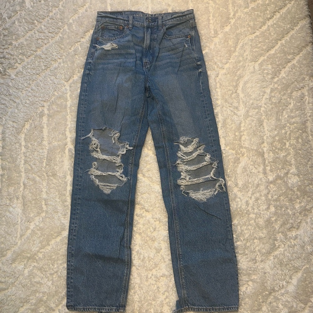 American Eagle Highest Rise Baggy Straight Jeans